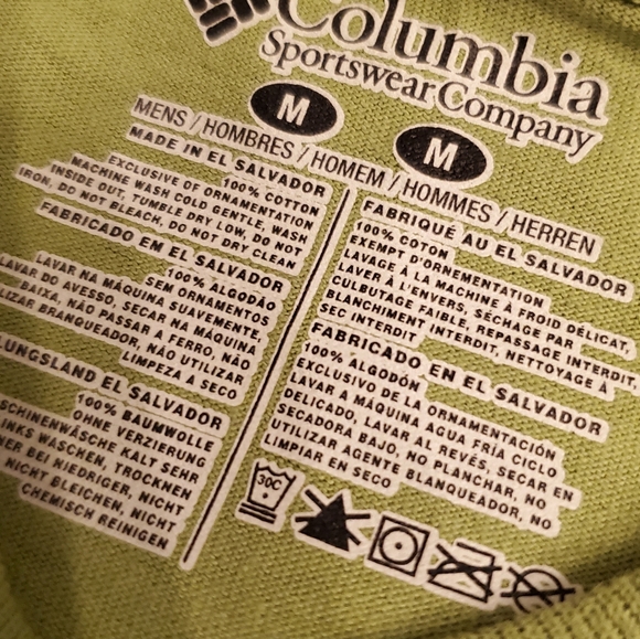 Men's Medium Cotton Columbia T-shirt - Picture 2 of 6